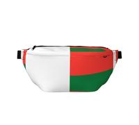 Drapeau de Madagascar Sac banane élégant - Pochette de voyage polyvalente et compacte pour un rangement mains libres, noir, One Size