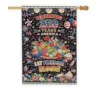 Drapeau de maison à fleurs, drapeaux festifs colorés à flotter à l'air libre en toile de jute rouge double face pour extérieur, terrasse, pelouse, entrée, camping, 71,1 x 101,6 cm