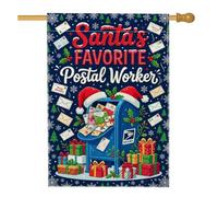 Drapeau de maison avec citation de Noël pour boîte aux lettres 71,1 x 101,6