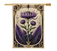 Drapeau de maison en toile de jute double face pour extérieur, terrasse, pelouse, entrée, camping, 71,1 x 101,6 cm