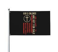 Drapeau de maison rétro God's Children AreFor Sale Ameria, drapeau simple face extérieur de 9,5 x 1,5 m, bannières anti-décoloration aux couleurs vives, décoration extérieure de cour