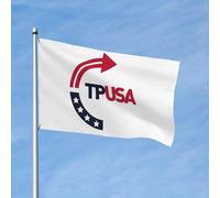 Drapeau de maison TPUSA Turning Point USA 2 x 3 pieds pour porche extérieur intérieur arrière-cour pelouse décoration suspendue drapeau de cour bannière signe