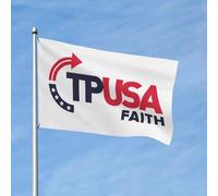 Drapeau de maison Turning Point USA TPUSA Faith avec œillet en métal, drapeaux de jardin, bannières 2 x 3 pieds