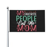 Drapeau de maman My Valentine Calls Me Mommy Flag pour les gars de la chambre, décoration murale double face amusante pour l'extérieur 0,9 x 1,5 m, My Valentine Calls Me Mommy Tapisserie