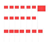 Drapeau de marquage - 20 pièces Flags d'irrigation | Marqueurs du sol rouge, pelouse marquant les drapeaux du paysage pour l'irrigation arrosage Ďu paysage construction de jardin clôture à l'extérieur