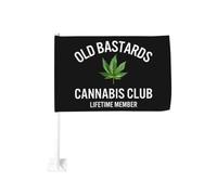 Drapeau de membre à vie du Old BastardsClub, décoration de fenêtre ou de voiture