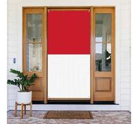 Drapeau de Monaco - Couverture de porte décorée - Bannière imprimée - À suspendre au mur - Décoration de fête