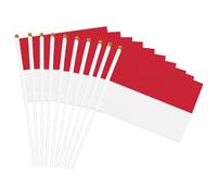 Drapeau de Monaco imprimé à main Drapeaux portables pour célébrations fêtes vacances décoration rassemblements événements