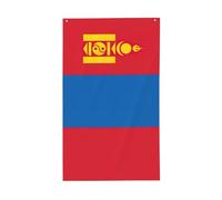 Drapeau de Mongolie imprimé léger décoratif Drapeaux saisonniers pour intérieur ou extérieur terrasse pelouse jardin