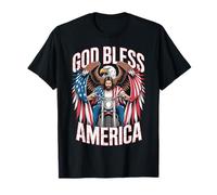 Drapeau de Moto « God Bless America » - Motif Aigle - pour Homme T-Shirt