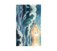 Drapeau de mouette en forme de vague. Drapeau décoratif d'extérieur 0,9 x 1,5 m, bannière verticale en polyester. Convient pour une utilisation en extérieur