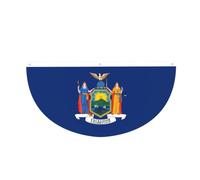 Drapeau de New York en demi-cercle à suspendre pour l'extérieur