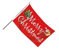 Drapeau de Noël - 0,9 x 1,5 m Drapeau décoratif - Bannière décorative pour cour, rues, murs, jardins, chambres, balcons, terrasses, dortoirs, balcons, jardins, communauté, événements routiers