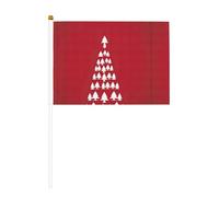 Drapeau de Noël à main pour célébration d'événements royaux lors de barbecues, décorations de jardin