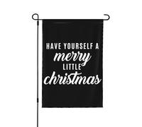 Drapeau de Noël Ayez-vous un joyeux petit drapeau de Noël Ayez-vous un joyeux petit Petits 12 x 18 double face pour cour