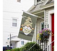 Drapeau de Noël Halloween Happy Old Man D 7,6 x 12,7 cm - Drapeaux de jardin de Noël pour l'extérieur double face, drapeaux de jardin d'automne pour l'extérieur de Noël