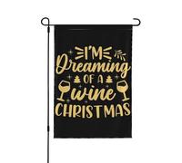 Drapeau de Noël Je rêve d'un Je rêve d'un blanc 12 x 18 pour toutes les saisons
