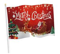 Drapeau de Noël Joyeux Noël Drapeau de traîneau du Père Noël Bannière Décoration de Noël Bannière de joyeux Noël Décorations de drapeau de Noël Drapeau de traîneau du Père NoëlDrapeau de Noël