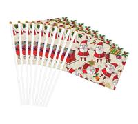 Drapeau de Noël léger imprimé Père Noël pour fêtes, événements, anniversaires de mariage, diverses occasions
