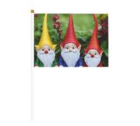 Drapeau de Noël miniature amusant imprimé drapeau de fête pour défilés Coupe du monde Festival Événements Drapeaux