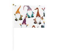 Drapeau de Noël miniature amusant imprimé drapeau de fête pour défilés Coupe du monde Festival Événements Drapeaux