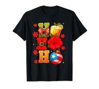 Drapeau de Noël Porto Rico Navidad Boricua Vacances Hommes Femmes T-Shirt