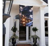 Drapeau de Noël pour la maison, 0,9 x 1,5 m, double face, ne se décolore pas, drapeau de jardin vertical saisonnier avec œillets en laiton, bannière extérieure, toile de fond pour photo personnalisée