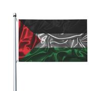 Drapeau de Palestine en soie, 90 x 150 cm, double face, en polyester robuste, pour décoration de jardin, maison, festival, extérieur, bienvenue