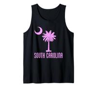 Drapeau de Palmier de la Caroline du Sud SC Cresent Moon Débardeur
