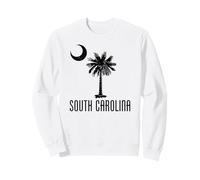 Drapeau de Palmier de la Caroline du Sud SC Cresent Moon Sweatshirt