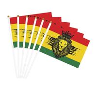 Drapeau de parade aux couleurs vives avec œillets en laiton - Drapeau reggae rasta Lion, résistant à la décoloration, décoratif, portable, pour l'extérieur du dortoir