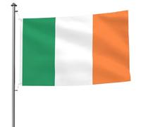 Drapeau de parade de l'Irlande, résistant à la décoloration, pour l'extérieur du dortoir - Séchage rapide, couleurs vives, drapeaux printemps-été, œillets renforcés