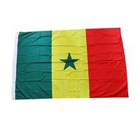 Drapeau de pays Sénégal Flag de grand drapeau du Sénégal Fade résistant aux bannières nationales pour les défilés pour les événements sportifs
