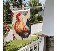 Drapeau de peinture de poulet, 61 x 91 cm, pour extérieur, intérieur, printemps, été, automne, hiver, drapeaux de jardin avec œillets verticaux double face, drapeaux de vacances bannière pour