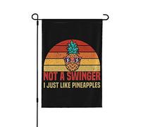 Drapeau de pinsUn swinger que j'aime juste les pins Drapeaux de jardin Drapeau de jardin fantaisie 12x18 Décoration de jardin double face pour cour