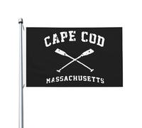 Drapeau de Pirate 90X150cm, Cape Cod, Massachusetts Naturel Résistant à la Décoloration Drapeaux Personnalisée Bannière Extérieure pour Fête Restaurant Anniversaire