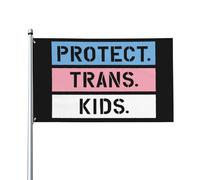 Drapeau de Pirate 90X150cm, Protégez les enfants trans, les jeunes, Trans Live Matter, la fierté transgenre, les fiertés LGBT et les gays Personnalisé Drapeaux Renforcé Bannière Extérieure
