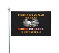 Drapeau de Pirate 90X150cm, Vétéran de la guerre en Afghanistan, vétéran de combat Résistants aux Intempéries Drapeaux Renforcé Bannière Extérieure pour Décorations Fête Jardin