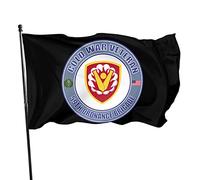 Drapeau de Pirate Ancien combattant de la 59e brigade Drapeaux 90X150cm | Couleurs Vives Bunting Double Couture Drapeau de Vacances pour Événements Maison Jardin d'artillerie de l'armée