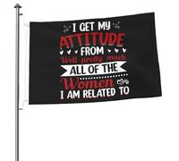Drapeau De Pirate Avec Œillets Drapeaux Je Tire Mon Attitude Du Puits Personnalisé Bannière Extérieure Pour Anniversaire Balcon Bar 90X150Cm