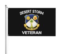 Drapeau De Pirate Avec Œillets Drapeaux Vétéran Du 134E Régiment De Cavalerie De L'Armée Américaine Lors De La Tempête Du Désert Couleurs Vives Bruant Pour Intérieur Extérieur 90X150Cm