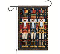 Drapeau De Pirate Casse-Noisette Aquarelle De Noël Vintage Drapeaux Résistant À La Décoloration Couleurs Vives Bunting Pour Maison Restaurant Intérieur 70X102Cm
