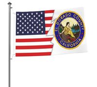 Drapeau De Pirate Couleurs Vives, Comté D'El Dorado, Californie Et Amérique Personnalisé Suspendus Fanion Pour Jardin Manif Drapeaux 90X150Cm