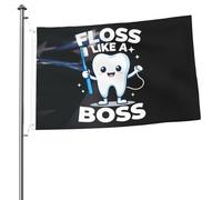 Drapeau De Pirate Décoratifs Drapeaux Utilisez Le Fil Dentaire Comme Un Pro Double Couture Bruant Pour Jardin Fête Balcon 90X150Cm