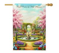 Drapeau De Pirate Fontaine Nature Fleur De Cygne Drapeaux Personnalisée Avec Œillets Bunting Pour Anniversaire Manif Intérieur 70X102Cm