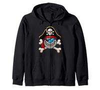 Drapeau de pirate Jolly Roger requin Halloween garçons filles enfants Sweat à Capuche