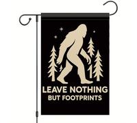 Drapeau De Pirate Ne Laissez Rien D'Autre Que Vos Empreintes De Pas Camping Drapeaux Personnalisée Décoratifs Suspendus Fanion Pour Événements Intérieur Maison 70X102Cm