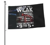 Drapeau De Pirate Personnalisé Drapeaux Âmes Sensibles S'Abstenir ! Ici, Pas De Boulot De 9H À 17H. Double Couture Bannière Extérieure Pour Fête Célébration Maison 90X150Cm