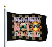 Drapeau de Pirate Plage, pas enseignement Drapeaux 90X150cm | Double Couture Bunting Personnalisé Drapeau Pirate pour Fête Extérieur Restaurant