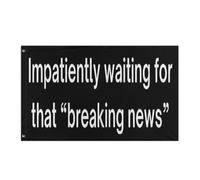 Drapeau De Pirate Renforcé Drapeaux Attendre Avec Impatience Cette Nouvelle De Dernière Minute En Faveur De La Démocratie Résistants Aux Intempéries Bruant Pour Jardin Extérieur 90X150Cm